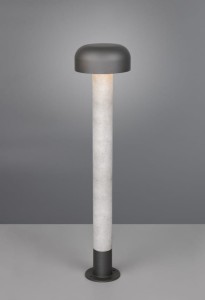 Fraser H84,5 stojąca ogrodowa 1xE27 szara/beton 462560178