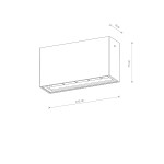 Lampa sufitowa Pix w kolorze czarnym, wymiary 142 cm x 14,2 cm x 7,5 cm, z jednym źródłem LED 10W o temperaturze barwowej 3000K. Prosty, prostokątny kształt, montaż pod sufitem. Idealna do nowoczesnych wnętrz.