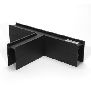 Łącznik potrójny T do szyn magnetycznych natynkowych czarny