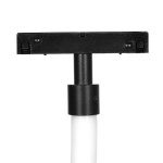 Wężyk LED 150 do szyny magnetycznej, 12W, 4000K, z białym przewodem. Ujęcie z boku, pokazujące górną część złącza w kolorze czarnym, z widocznymi elementami mocującymi.