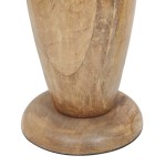 Lampa podłogowa Toba z jasnego drewna i jutowej podstawy. Widoczny detal dolnej części, z okrągłą podstawą i lekko teksturowaną powierzchnią drewna. Stojąca, stabilna konstrukcja, idealna do nowoczesnych wnętrz.