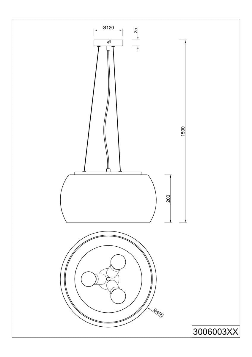 Lampa wisząca Valente, antracytowa, z trzema miejscami na żarówki E27. Posiada okrągłą podstawę o średnicy 40 cm i wysokości 20 cm, zawieszenie o długości 150 cm. Kształt cylindryczny, minimalistyczny design, idealna do nowoczesnych wnętrz.