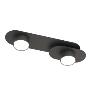 Stilo lampa sufitowa 2xGX53 czarna 1449/2