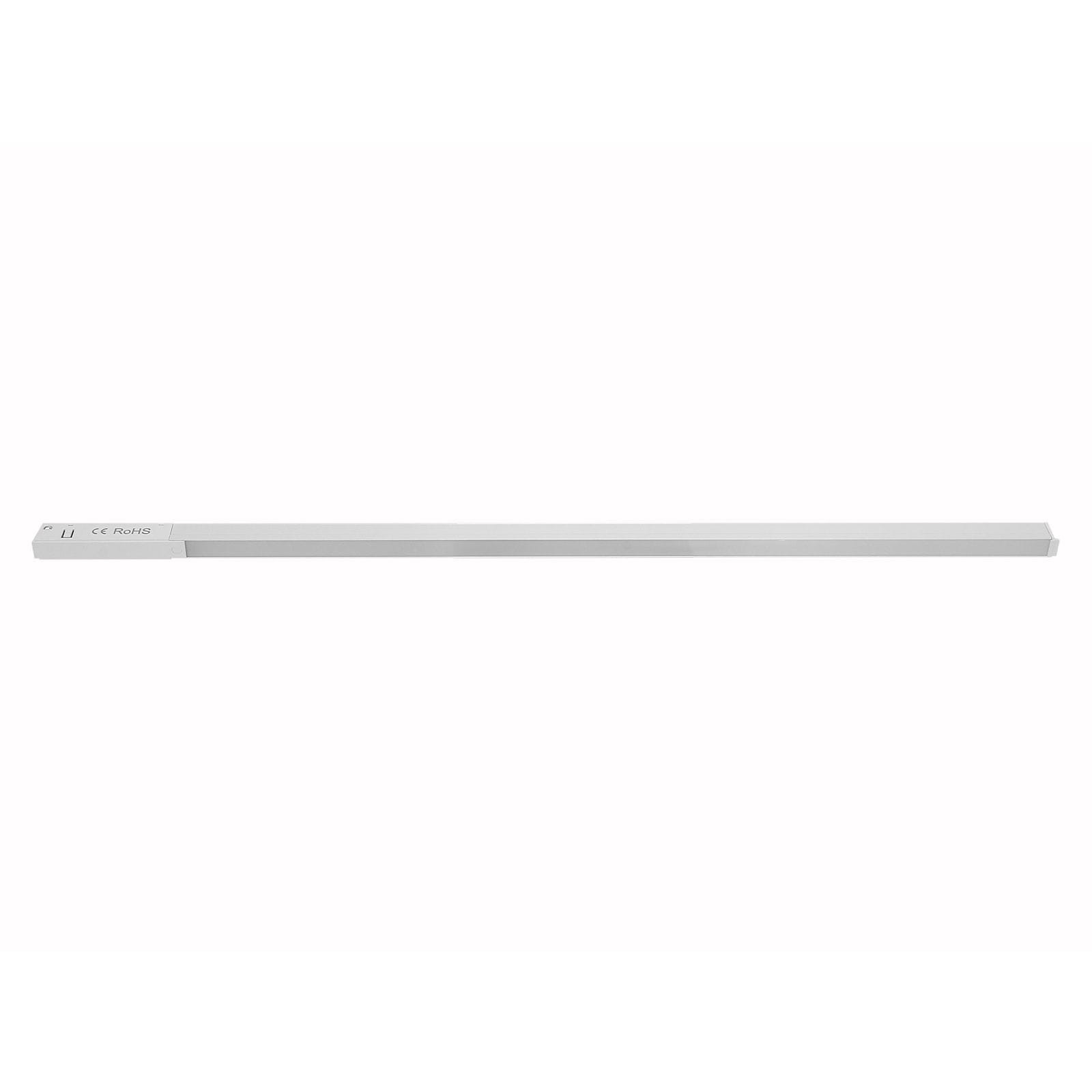 Lampa LED liniowa do szyny magnetycznej MINI, biała, o długości 71 cm i mocy 20W, w temperaturze barwowej 3000K. Produkt leżący na białym tle, o prostokątnym kształcie z minimalistycznym designem, bez widocznych dodatkowych elementów.