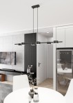 Sora lampa wisząca 6xGX53 czarna  1440/6