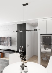 Sora lampa wisząca 4xGX53 czarna 1440/4