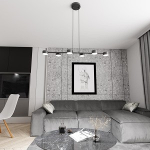 Megara lampa wisząca 6xGX53 czarna 1439/6