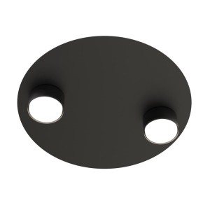 Bolx lampa sufitowa 2xGX53 czarna 1441/2