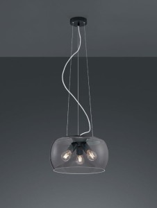 Valente lampa wisząca 3xE27 antracyt 300600342