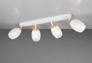 Bidar lampa sufitowa (spot) 4xE14 biała R81574031