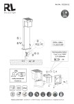 Lampa stojąca ogrodowa Colombo Hybrid H50, czarna. Wysoka konstrukcja z panelami słonecznymi, 1x LED 5,5W, IP44. Pozycja stojąca, widok frontalny. Idealna do oświetlenia przestrzeni zewnętrznych.