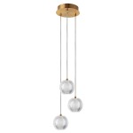 Brillant lampa wisząca 3xLED/11W/CCT złota LP-3303/3P GD