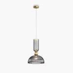 Antic lampa wisząca 1xE27 złota/przydymiony MOD302PL-01GR1