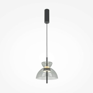 Bangkok lampa wisząca LED/12W czarna/szary MOD185PL-L11B3K2
