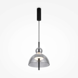 Bangkok lampa wisząca LED/12W czarna/przydymiony MOD185PL-L6B3K4