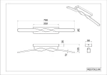 Czarna lampa sufitowa Ginko z jednym źródłem LED o mocy 18W. Posiada prosty, nowoczesny design z falującym kształtem. Wymiary: długość 790 mm, szerokość 350 mm, wysokość 45 mm. Idealna do aranżacji wnętrz. Montaż sufitowy.