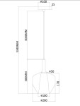 Lampa wisząca Kyoto 1xG9 w kolorze złotym, o nowoczesnym kształcie. Wymiary: długość 3340 mm, średnica klosza 200 mm, średnica podstawy 100 mm. Produkt zawieszony na cienkim przewodzie, idealny do wnętrz.