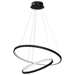 Hoop lampa wisząca 2xLED/57W czarna ML1542