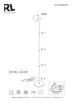 Czarna lampa podłogowa Pongo z jedną żarówką LED o mocy 4,5W. Stojąca konstrukcja z prostą, metalową podstawą i elastycznym ramieniem do regulacji kąta padania światła. Włącznik ON/OFF na głowicy lampy.