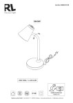 Lampa biurkowa Pongo w kolorze białym, z klasycznym abażurem i elastycznym ramieniem. Posiada przełącznik ON/OFF u góry. Stojąca na okrągłej podstawie, z przewodem zasilającym. Wbudowane źródło LED o mocy 4,5W.
