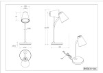 Zielona lampa biurkowa Pongo z jedną diodą LED 4,5W, z regulowanym kloszem w kształcie stożka. Stojąca, z prostą podstawą, z elastycznym ramieniem. Wymiary klosza: średnica 95 mm, wysokość 110 mm; wysokość całkowita 420 mm. Kabel o długości 1500 mm.