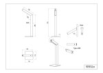 Lampa stołowa Skip bezprzewodowa, wykonana z jasnego drewna, z wbudowanym źródłem światła LED 2W. Posiada regulowany kąt nachylenia oraz port USB typu C. Wymiary: wysokość 375 mm, szerokość podstawy 145 mm, grubość 3 mm.