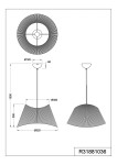 Czarna lampa wisząca Valerie z naturalnym wykończeniem, z pojedynczym gniazdem E27. Posiada okrągły klosz o średnicy 520 mm oraz stożkowy kształt. Długość zawieszenia wynosi 1500 mm, a średnica mocowania 120 mm. Idealna do nowoczesnych wnętrz.