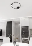 Lucio lampa sufitowa 2xGX53 czarna 1450/2