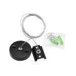 Linka podwieszająca do szyny 1-fazowej czarna Masterled