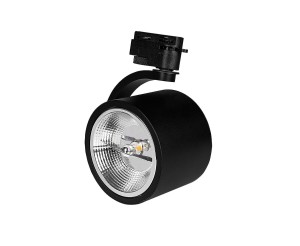 Robio reflektor spot GU10 AR111 do szyny 1-fazowej czarny Masterled