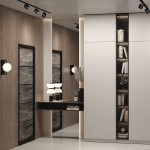 Lampa stołowa LED Kyoto 11W w kolorze czarnym, z charakterystycznymi, zaokrąglonymi kloszami, umieszczona na niskim, ciemnym stoliku w nowoczesnym wnętrzu, obok książek i dekoracji, na tle jasnej ściany i drewnianych elementów.
