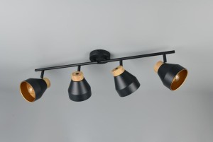Valentin lampa sufitowa (spot) 4xE14 czarna R81924032
