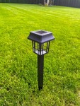 Latarnia IV 6 szt. lampa solarna ogrodowa wbijana H32 LED czarna