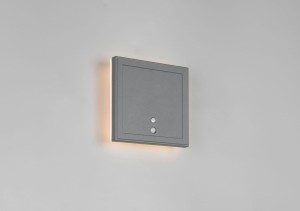 Fortaleza kinkiet zewnętrzny z czujnikiem ruchu i zmierzchu 1xLED/2W/IP54 antracyt R23056242