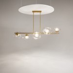 Miracle lampa wisząca 5xG9 mosiądz MOD207PL-05BS