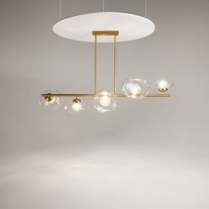 Miracle lampa wisząca 5xG9 mosiądz MOD207PL-05BS