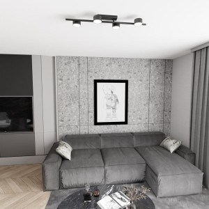 Bet lampa sufitowa 4xGX53 czarna 1467/4