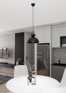 Lunaro S lampa wisząca 1xGX53 czarna 1471/1S