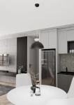 Lunaro S lampa wisząca 1xGX53 czarna/biała 1472/1S