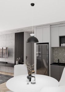Lunaro S lampa wisząca 1xGX53 czarna/biała 1472/1S