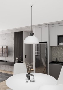 Lunaro L lampa wisząca 1xGX53 biała/czarna 1475/1L