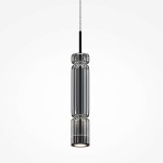 Lampa wisząca LED Ordo H38 o mocy 8W, w kolorze czarnym z dymionym kloszem. Ma cylindryczny kształt i jest zawieszona na cienkim przewodzie. Przeznaczona do nowoczesnych wnętrz, idealna na stół lub w przestrzeni mieszkalnej.