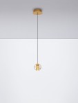 Cuyo lampa wisząca 1xLED/4W złota LE44210