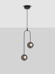 Seco lampa wisząca 2xLED/20W czarna LE44233