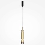 Ordo H38 lampa wisząca LED/8W czarna/koniak MOD272PL-L12BS3K1