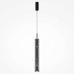 Lampa wisząca LED Ordo H58 o mocy 8W, w kolorze czarnym z dymionym kloszem. Posiada cylindryczny kształt z wyraźnymi żłobieniami, zawieszona na cienkim przewodzie, z czarnym mocowaniem sufitowym. Idealna do nowoczesnych wnętrz.