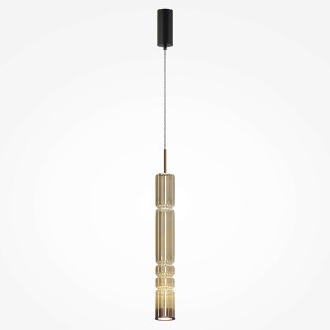 Ordo H58 lampa wisząca LED/8W czarna/koniak MOD272PL-L12BS3K