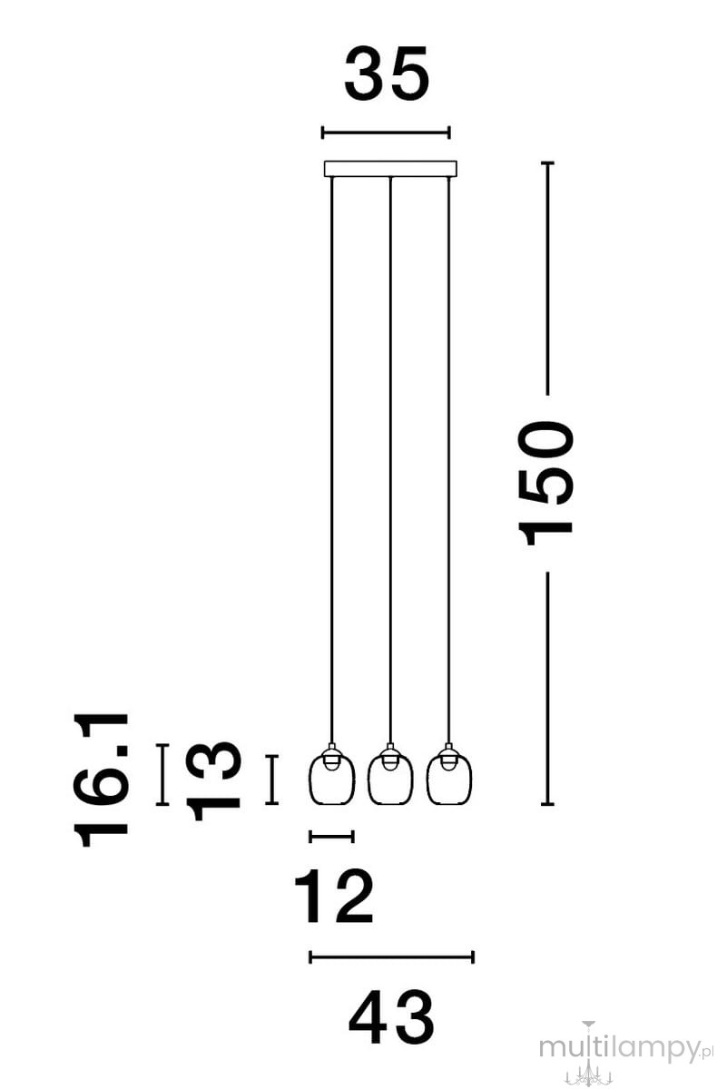 Lampa wisząca Toay z pięcioma źródłami LED o mocy 28W, w kolorze czarnym. Wymiary: długość 150 cm, szerokość 35 cm. Kształt cylindryczny, zawieszona na cienkich linkach, minimalistyczny design. Idealna do nowoczesnych wnętrz.