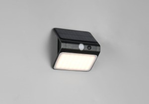 Olinda kinkiet zewnętrzny solarny z czujnikiem ruchu i zmierzchu  1xLED/2,5W czarny R23156102