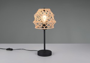 Hive lampa stołowa 1xE27 czarna/naturalny R51681036